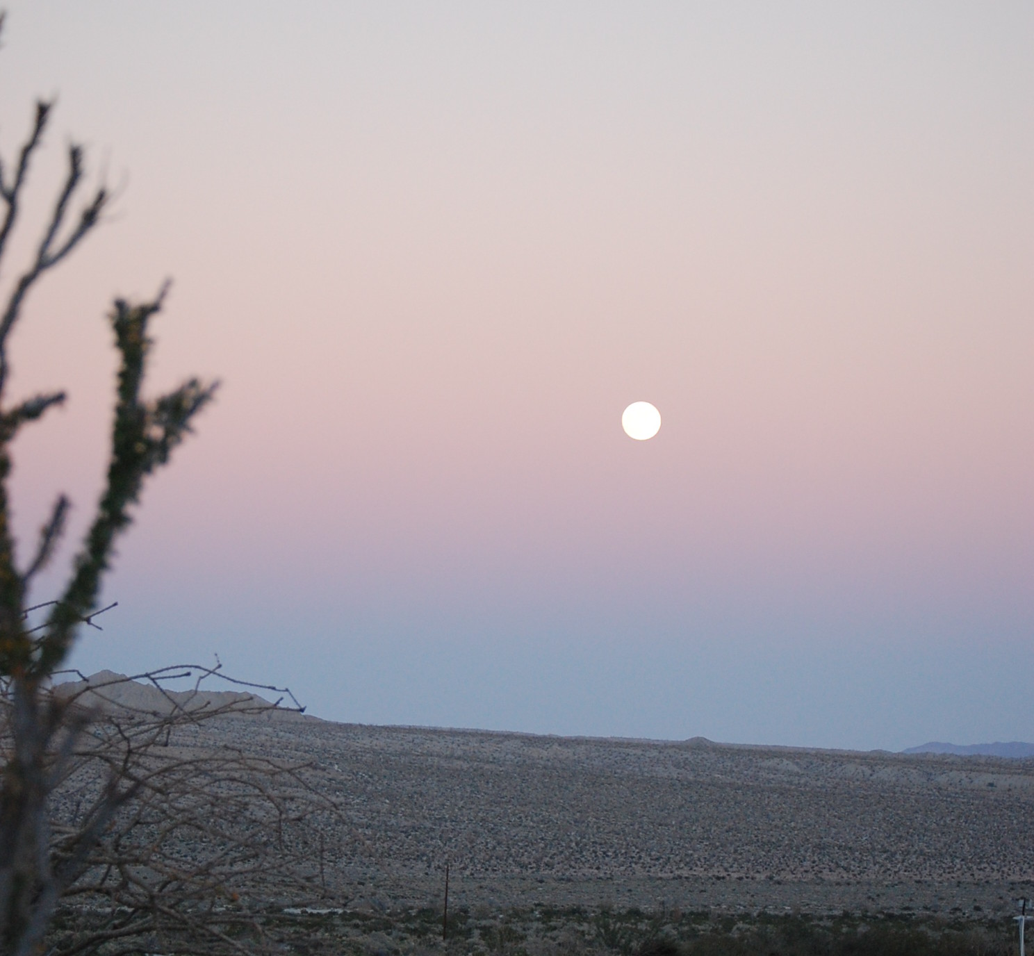 photo of dusk at Agua Caliente